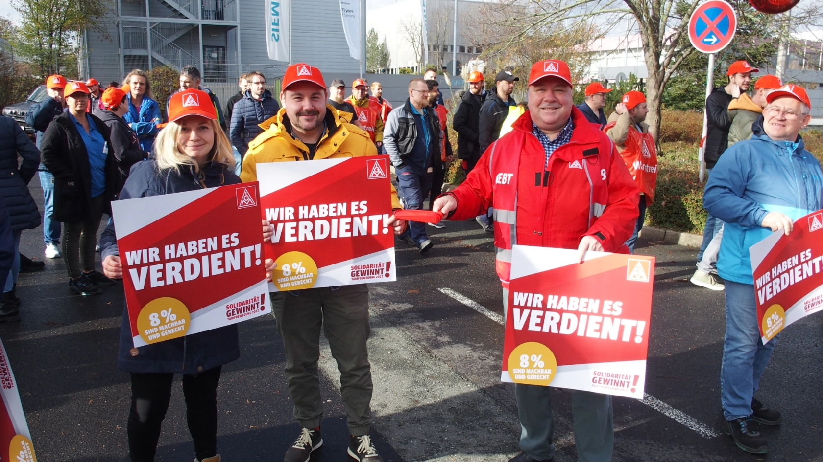 Warnstreik Siemens F80 Sykatec Thermo Fisher Erlangen Tarifrunde MuE 2022