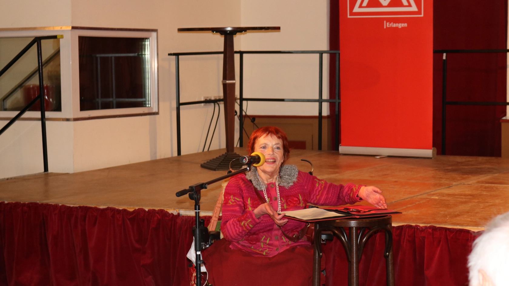 Fr. Dinah Radtke, Vorsitzende des Seniorenbeirats der Stadt Erlangen - IG Metall Senioren Erlangen feiern 50-jähriges Jubiläum