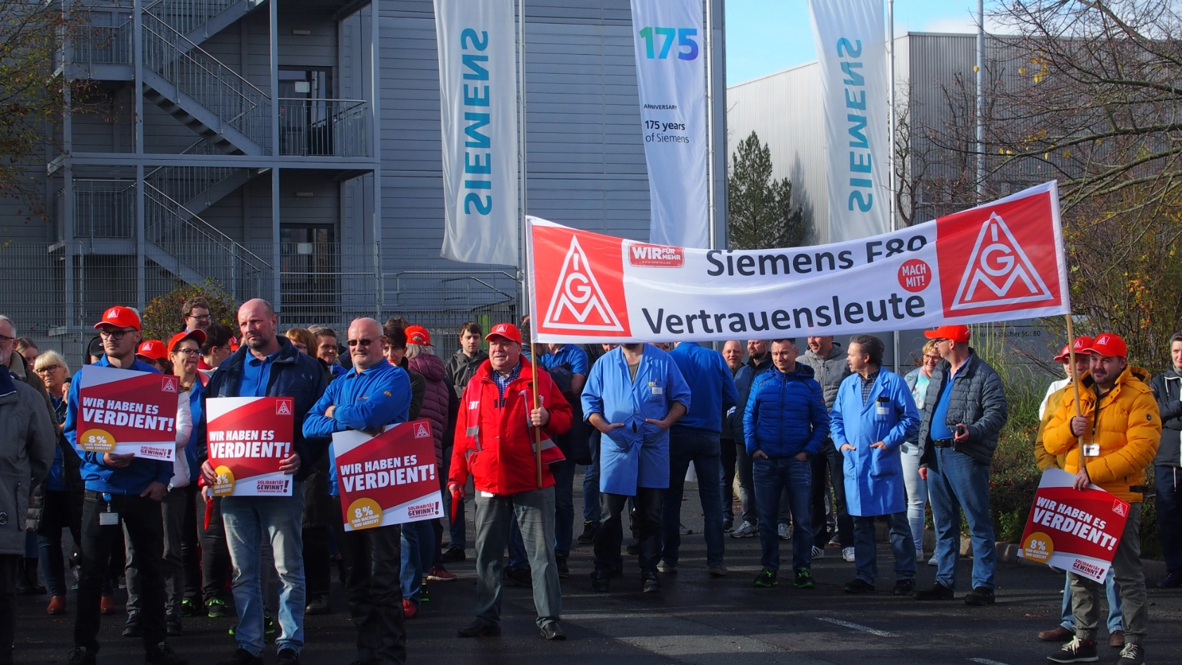 Warnstreik Siemens F80 Sykatec Thermo Fisher Erlangen Tarifrunde MuE 2022
