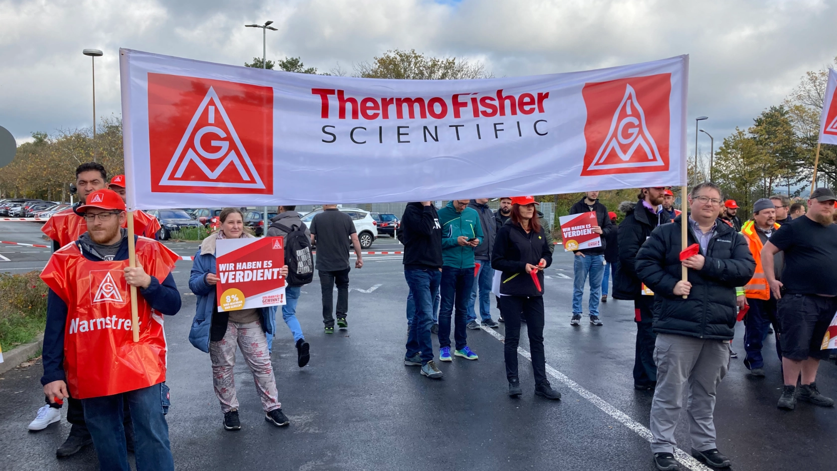 Warnstreik Siemens F80 Sykatec Thermo Fisher Erlangen Tarifrunde MuE 2022