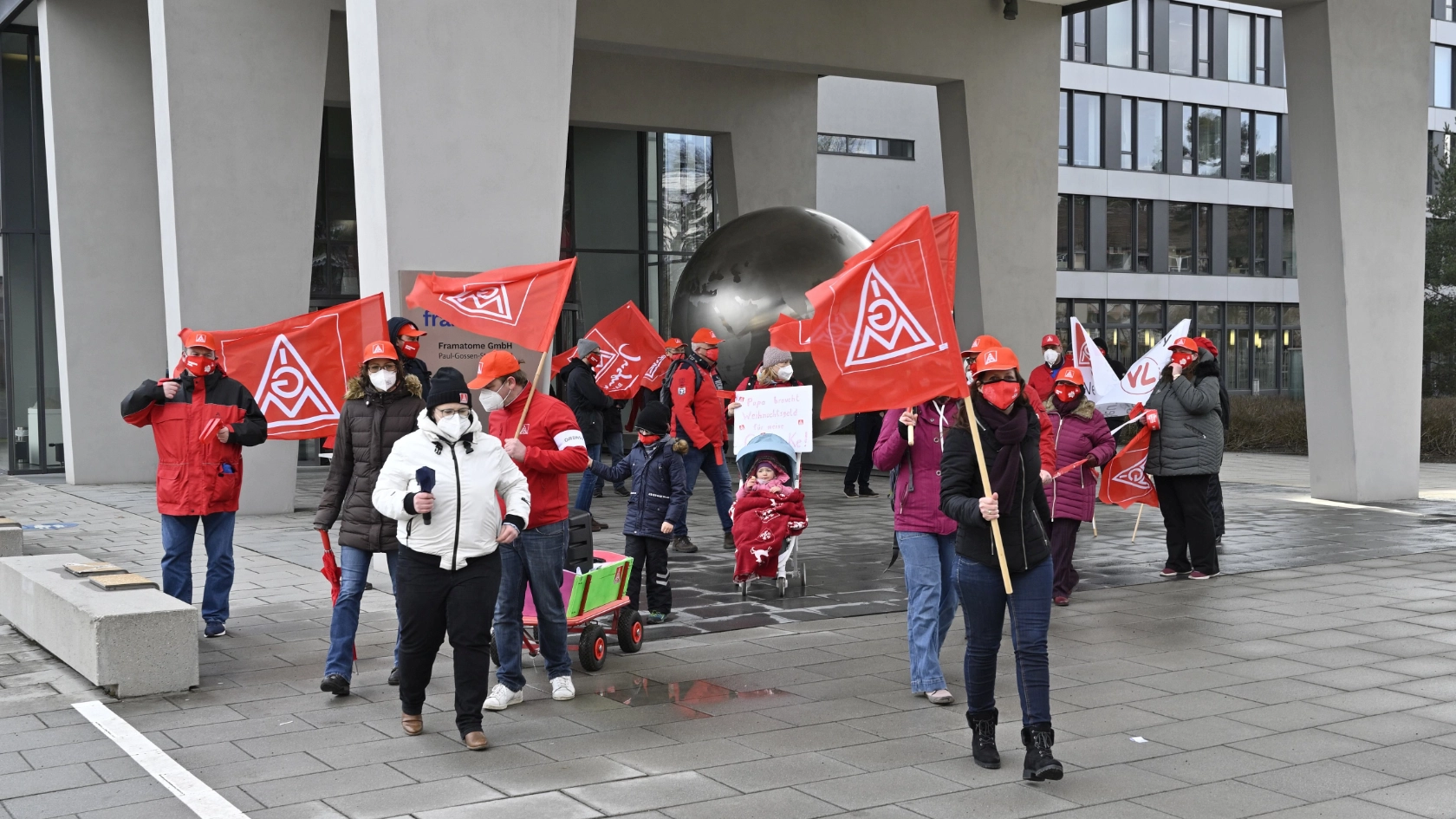 Warnstreik Framatome Erlangen