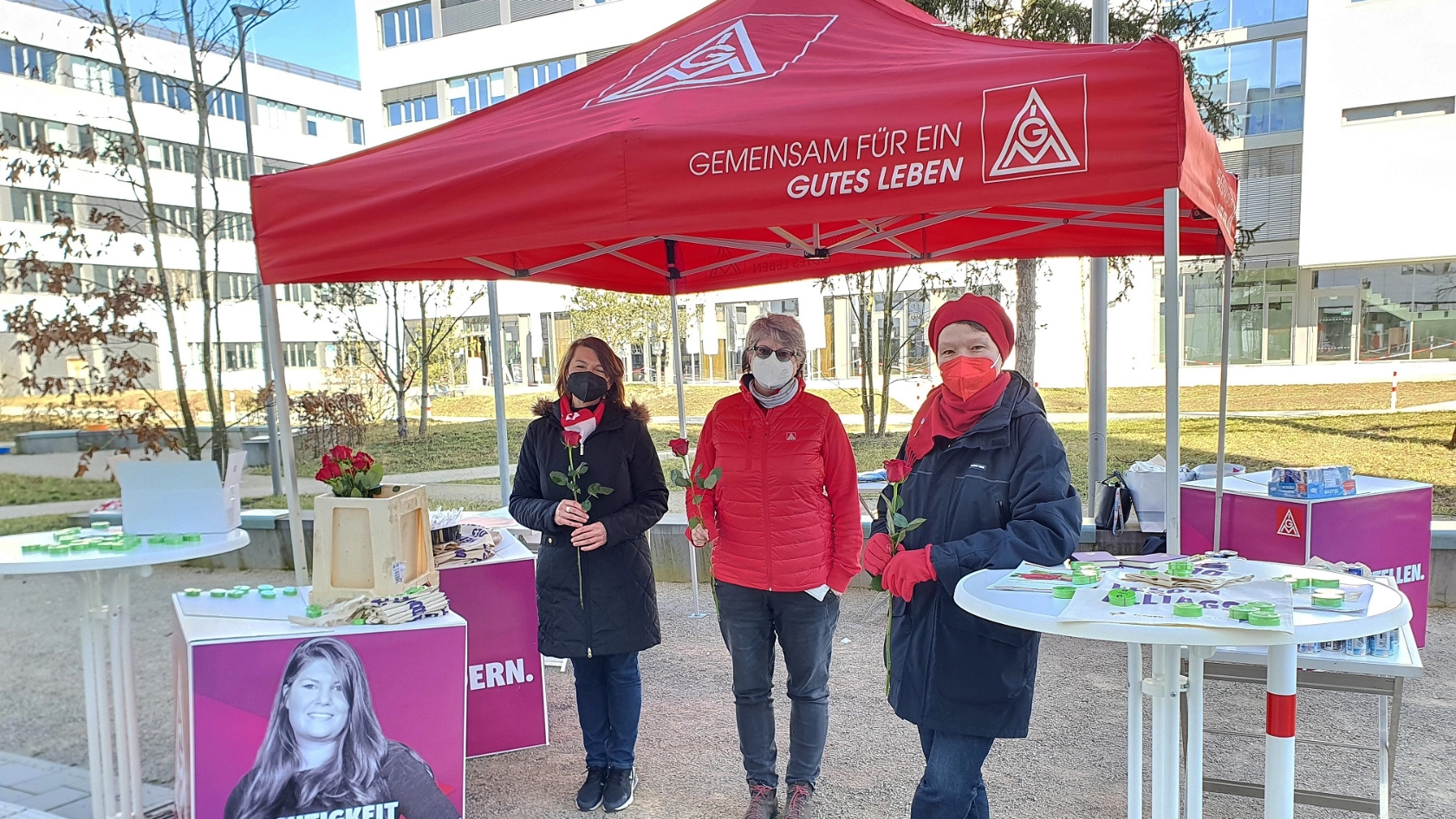 Frauentag in Erlangen Aktionen in den Betrieben