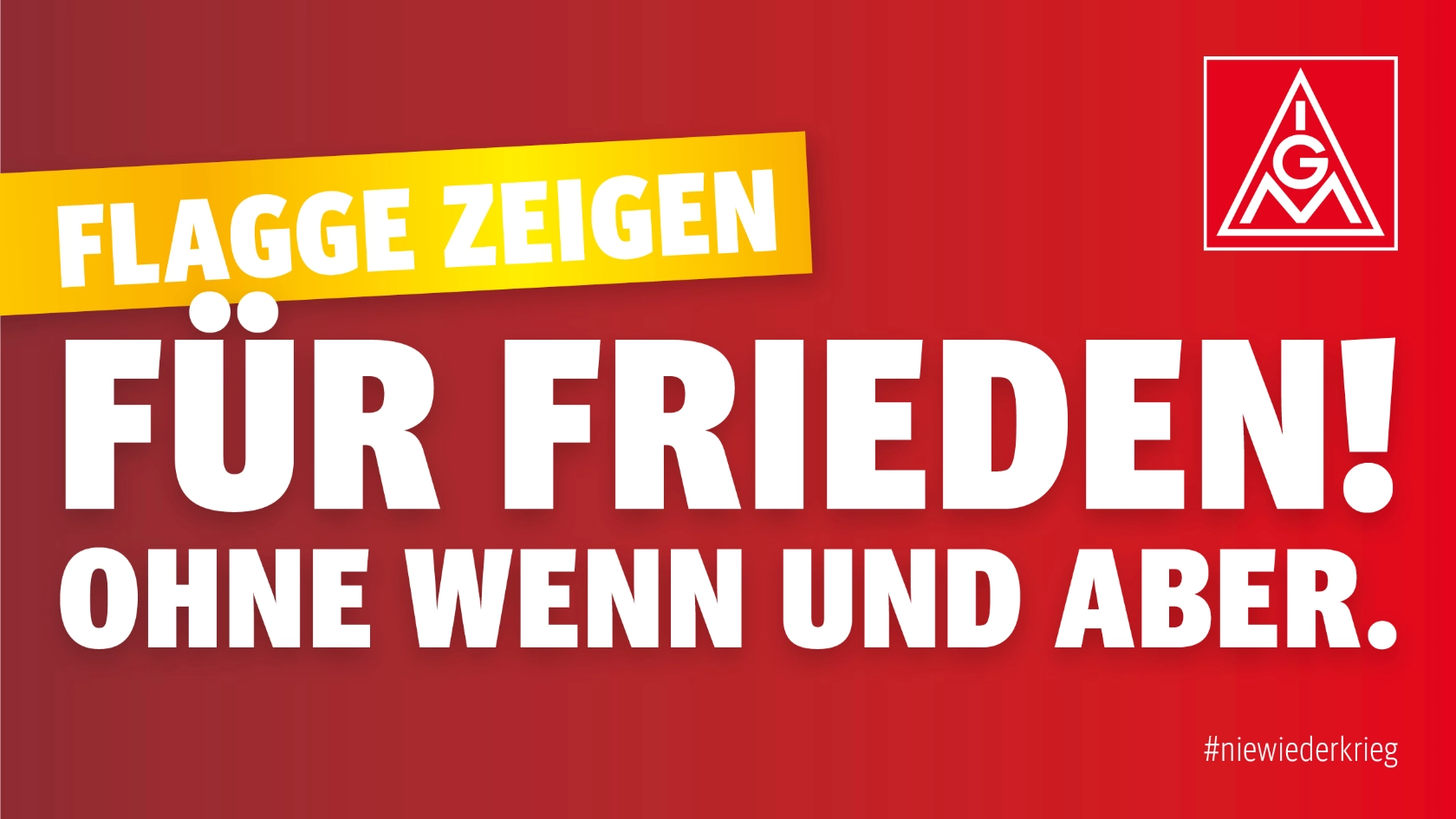 Teaserbild Flagge zeigen für Frieden