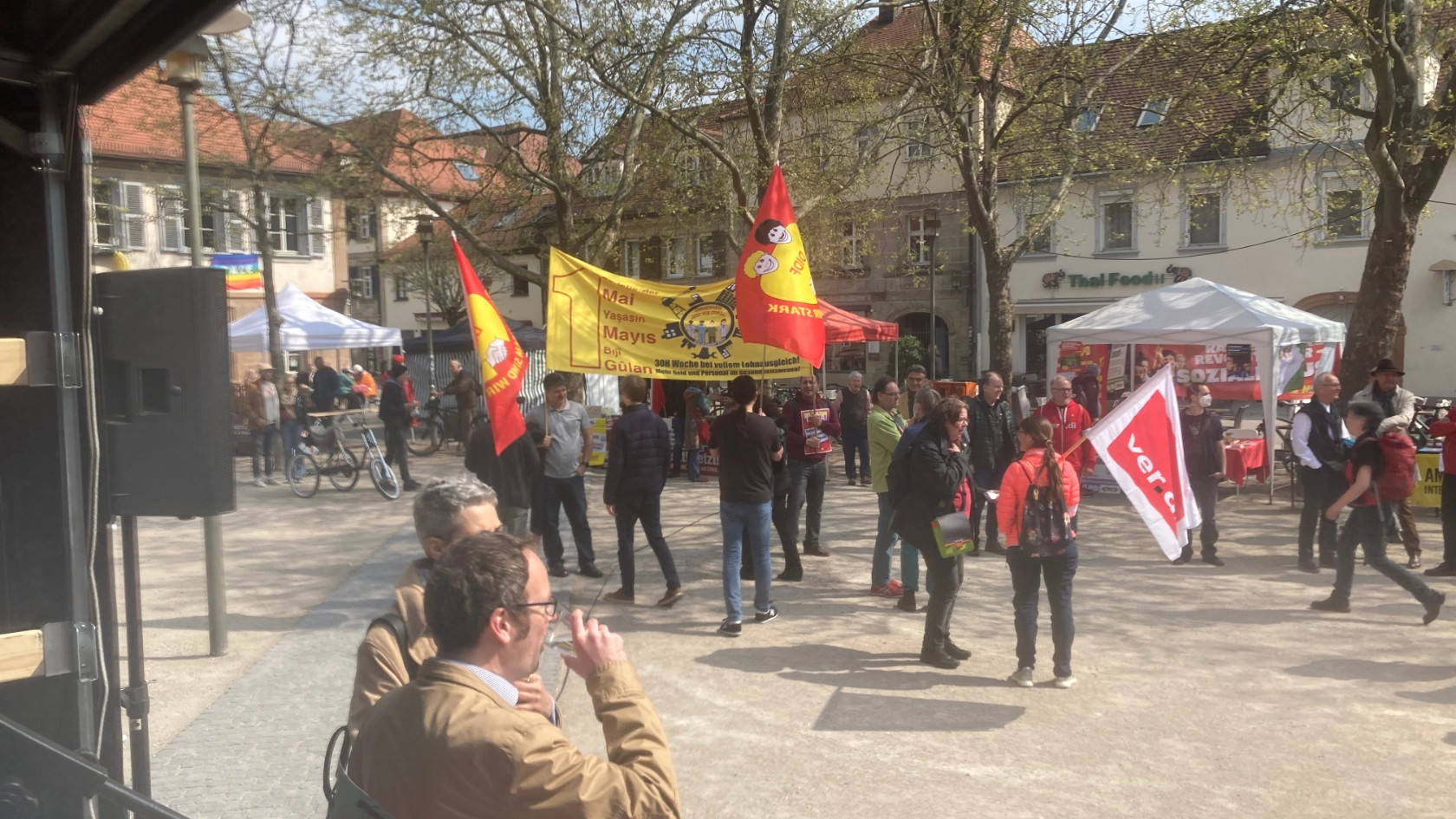 Erster Mai 2022 in Erlangen mit Demonstration und Kundgebung