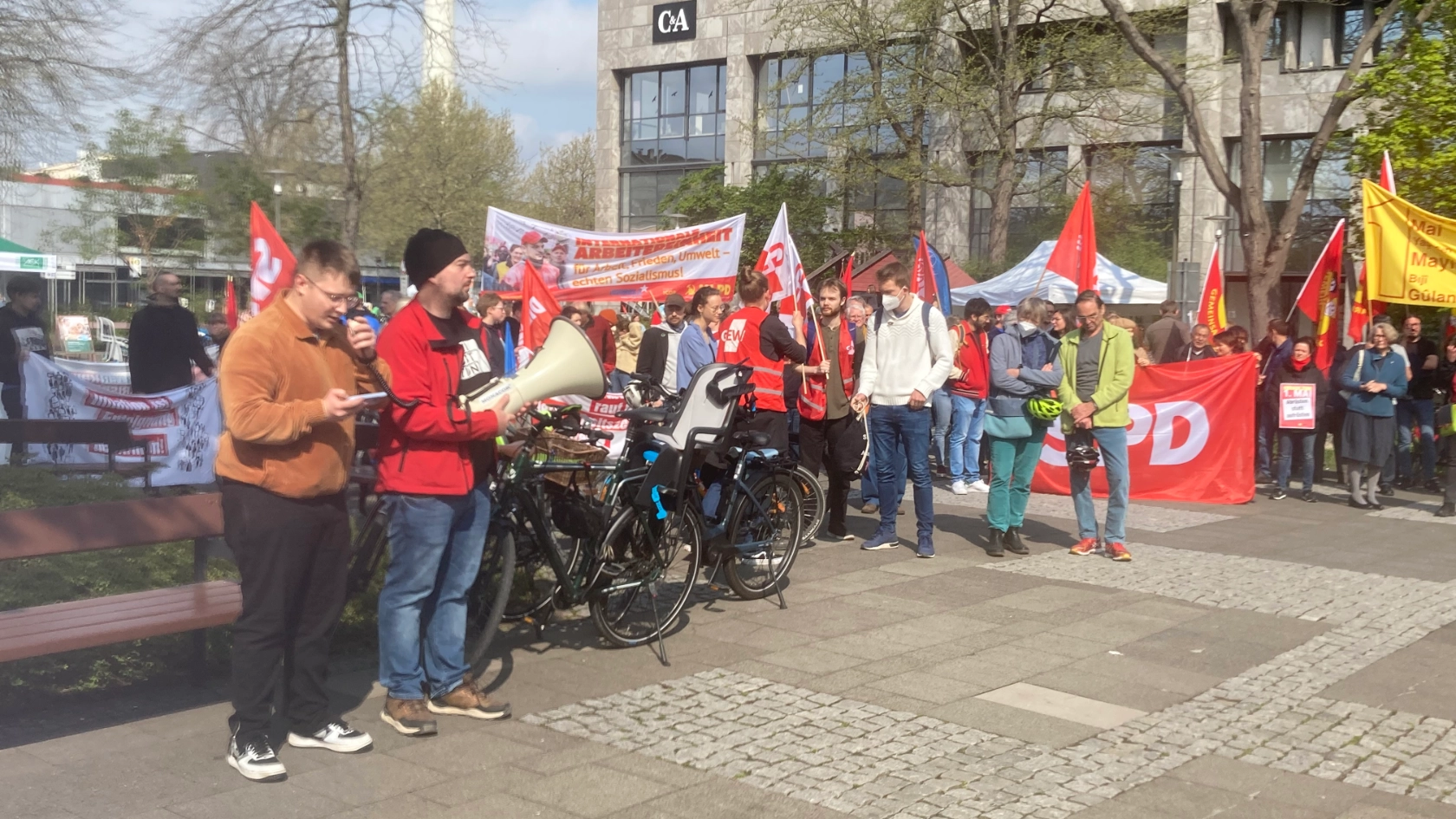 Erster Mai 2022 in Erlangen mit Demonstration und Kundgebung