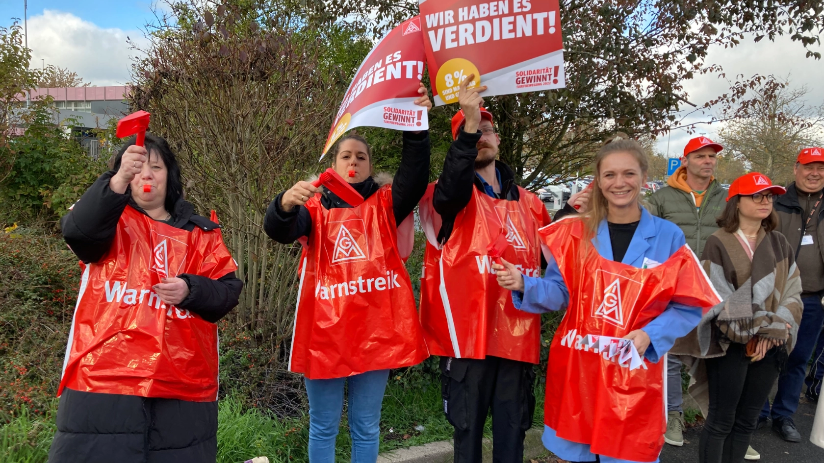 Warnstreik Siemens F80 Sykatec Thermo Fisher Erlangen Tarifrunde MuE 2022