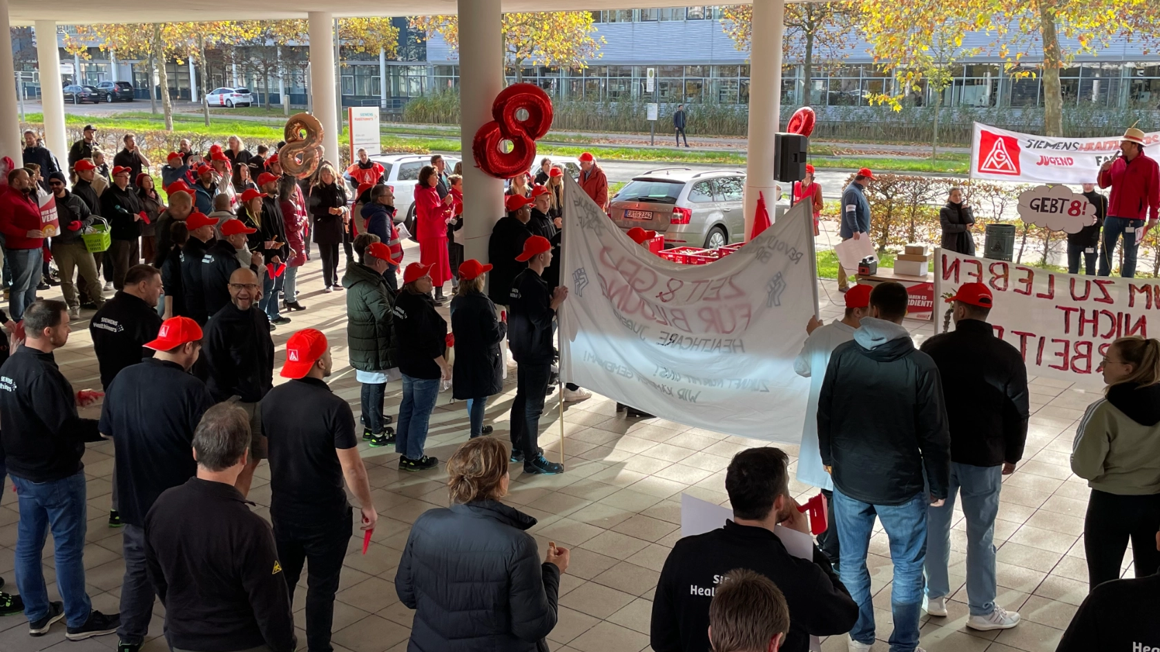 Warnstreik Siemens Healthineers Erlangen Tarifrunde MuE 2022