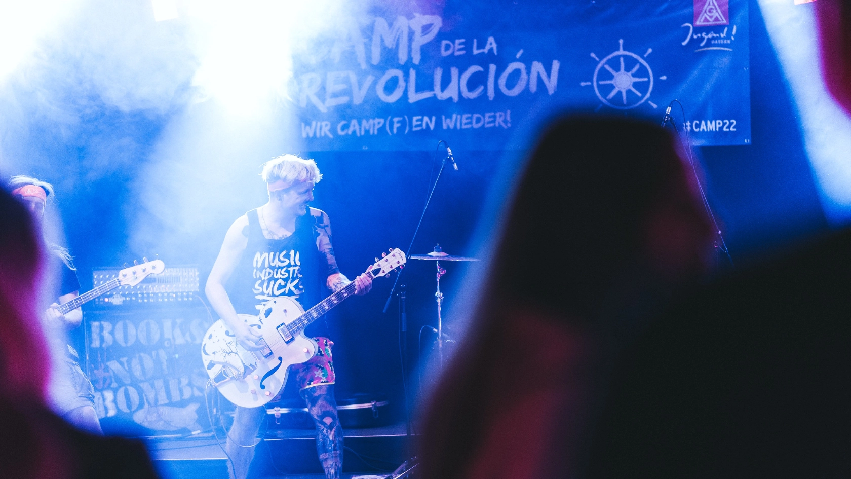 IG Metall Jugend Erlangen auf dem Camp der IG Metall Jugend Bayern 2022