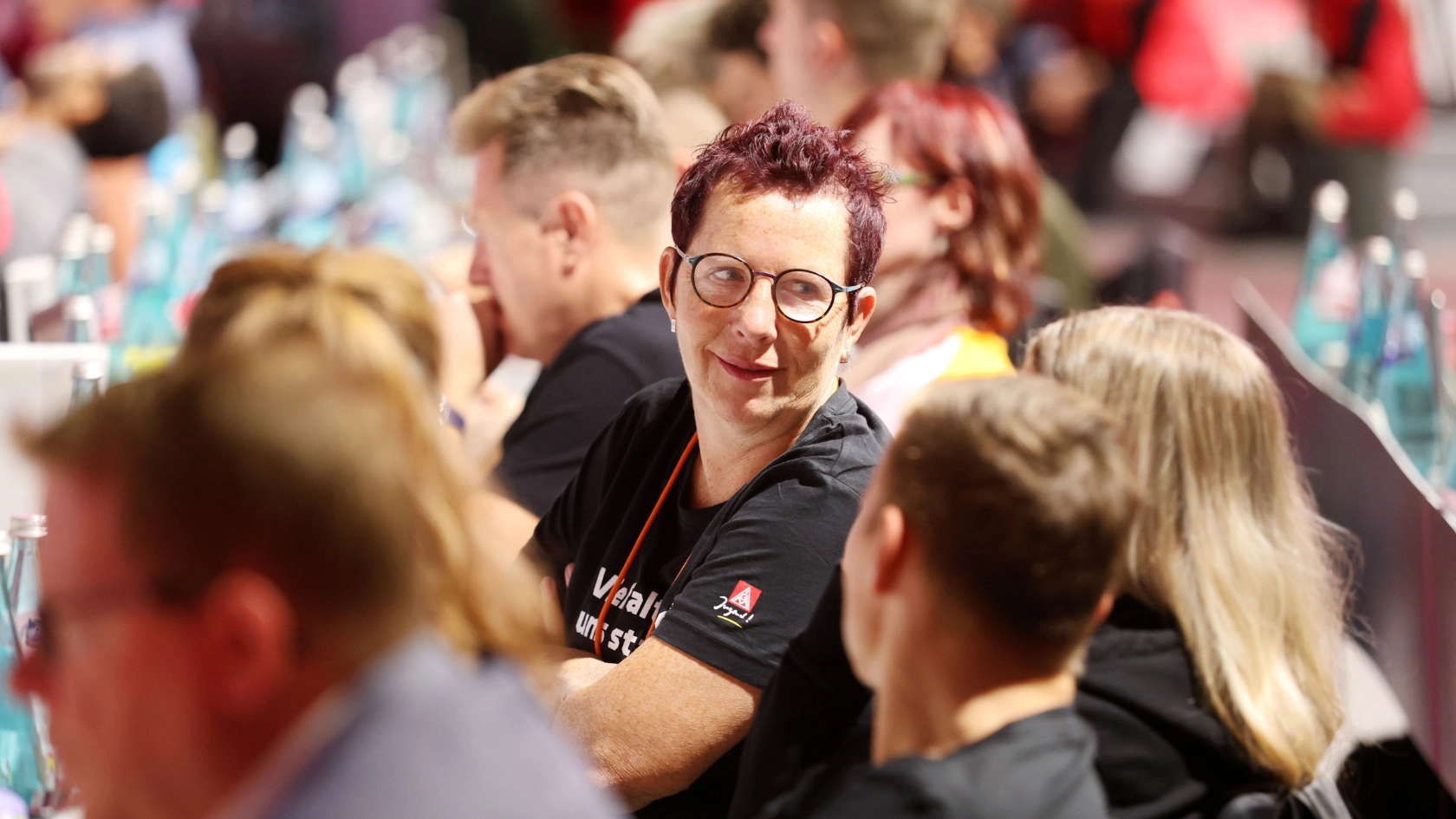 Delegierte auf dem 25. Ordentlichen Gewerkschaftstag in Frankfurt am Main