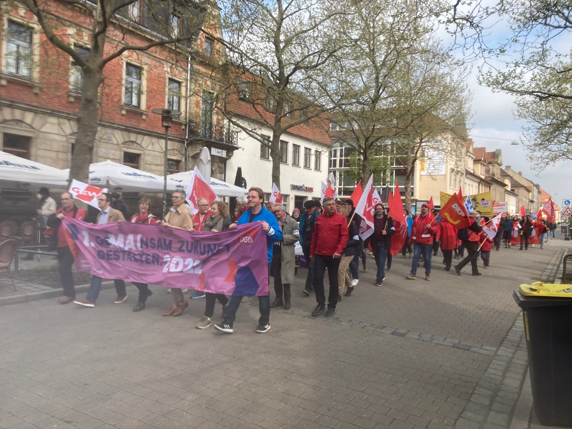 Erster Mai 2022 in Erlangen mit Demonstration und Kundgebung