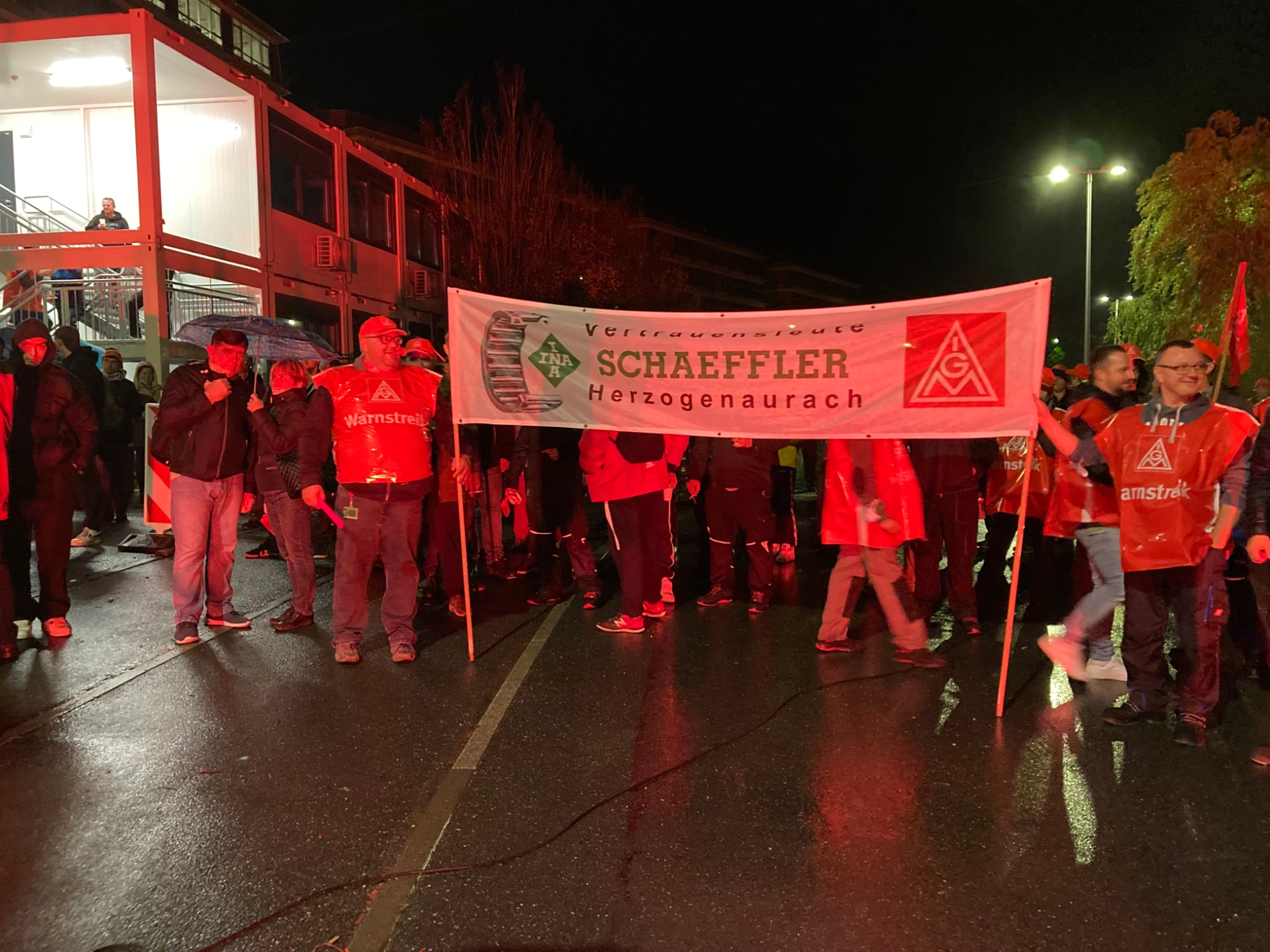 Warnstreik Schaeffler Herzogenaurach Tarifrunde MuE 2022