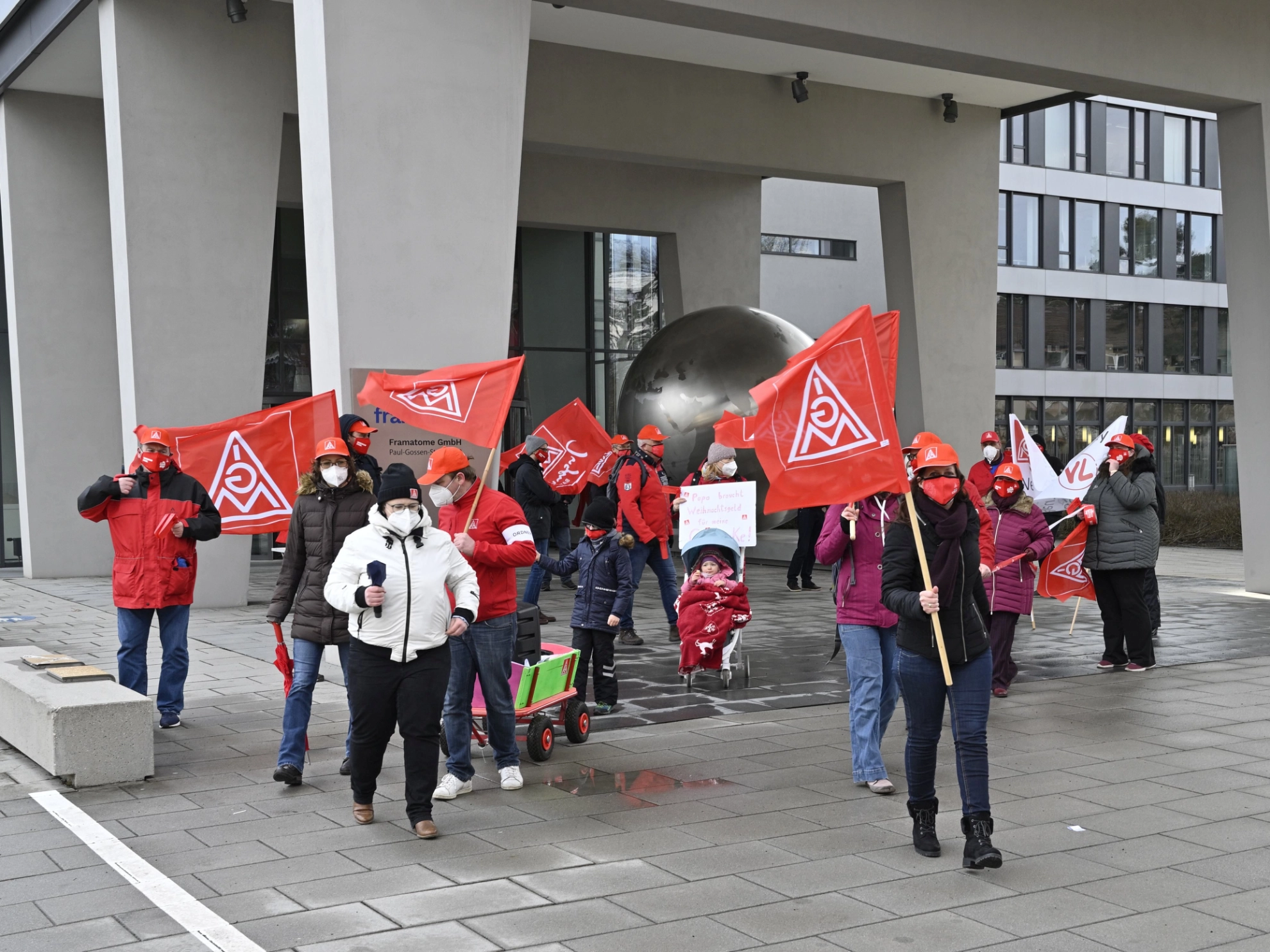 Warnstreik Framatome Erlangen