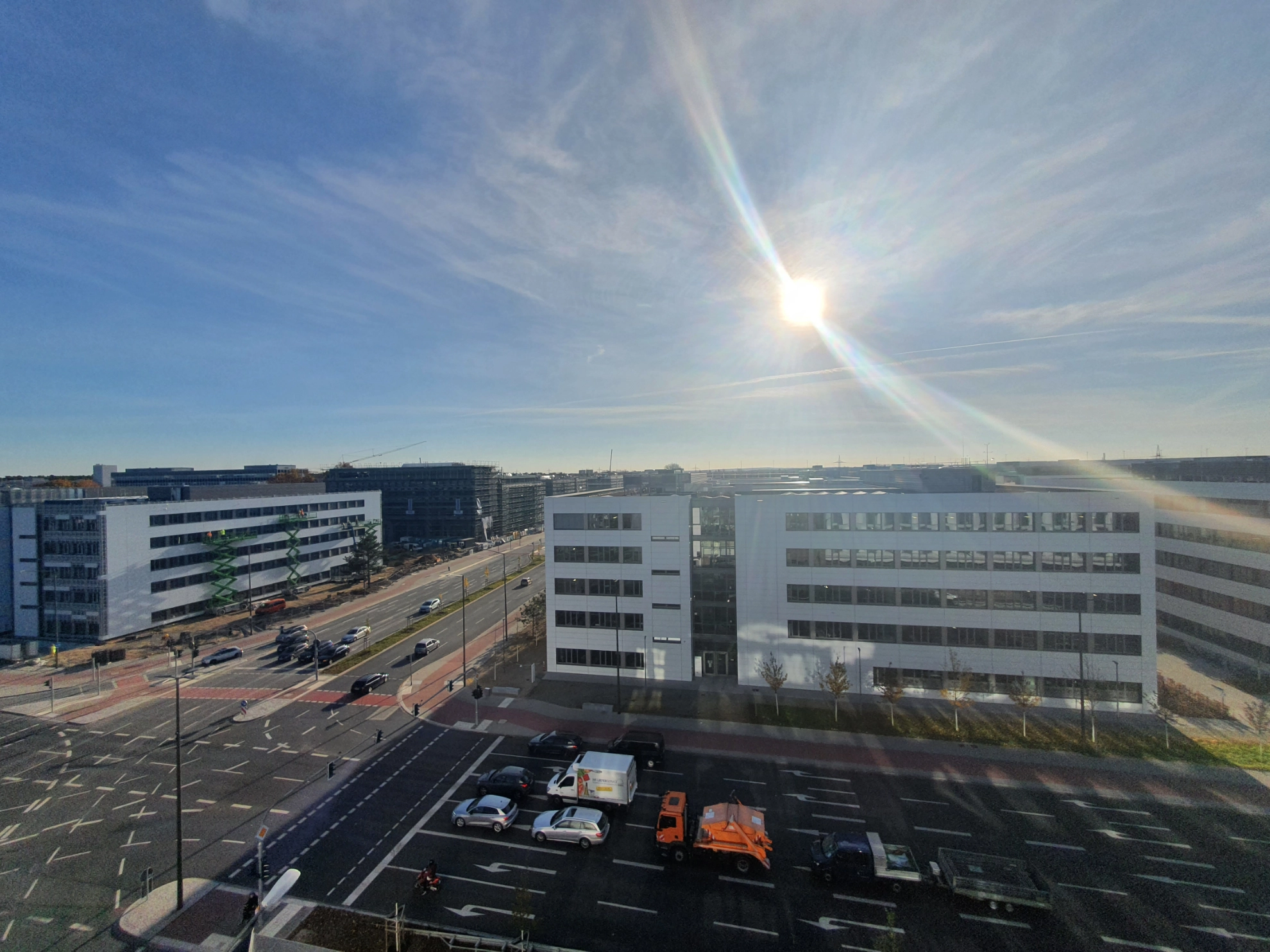 Siemens Campus IG Metall Erlangen Sonne