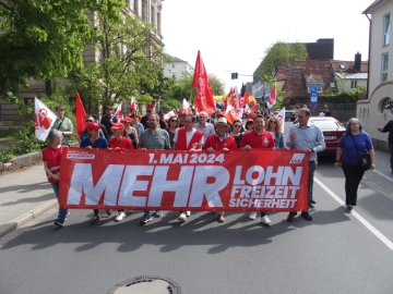 Die Sonne lacht für Mehr Lohn Freizeit Sicherheit