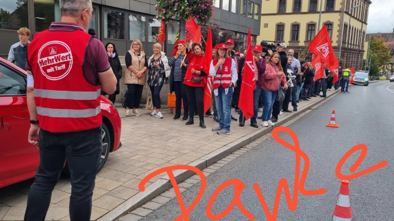 Warnstreik bei Faber-Castell Stein 