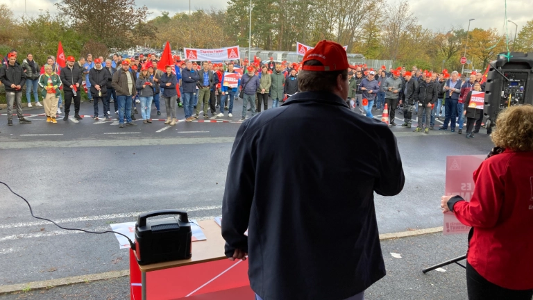 Warnstreik Siemens F80 Sykatec Thermo Fisher Erlangen Tarifrunde MuE 2022