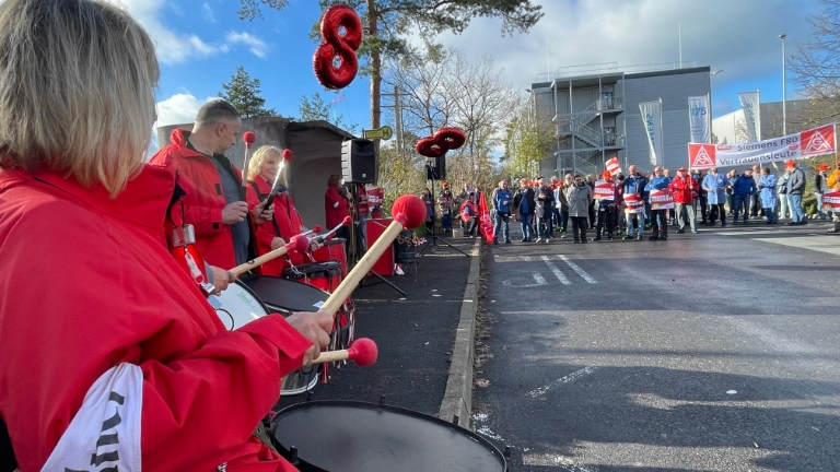 Warnstreik Siemens F80 Sykatec Thermo Fisher Erlangen Tarifrunde MuE 2022