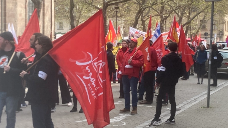 Erster Mai 2022 in Erlangen mit Demonstration und Kundgebung