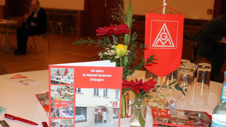IG Metall Senioren Erlangen feiern 50-jähriges Jubiläum