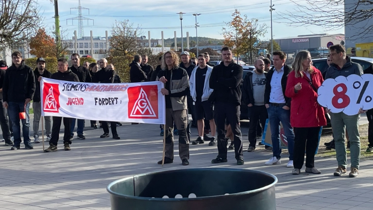 Siemens Healthcare Warnstreik Erlangen Forchheim