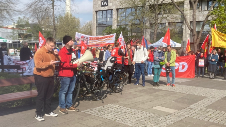 Erster Mai 2022 in Erlangen mit Demonstration und Kundgebung