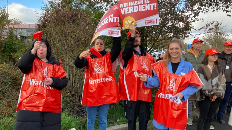 Warnstreik Siemens F80 Sykatec Thermo Fisher Erlangen Tarifrunde MuE 2022