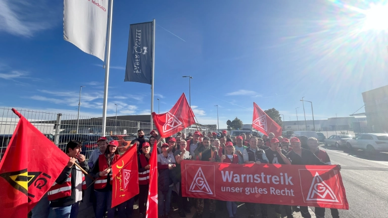 Warnstreik bei Faber-Castell Stein 