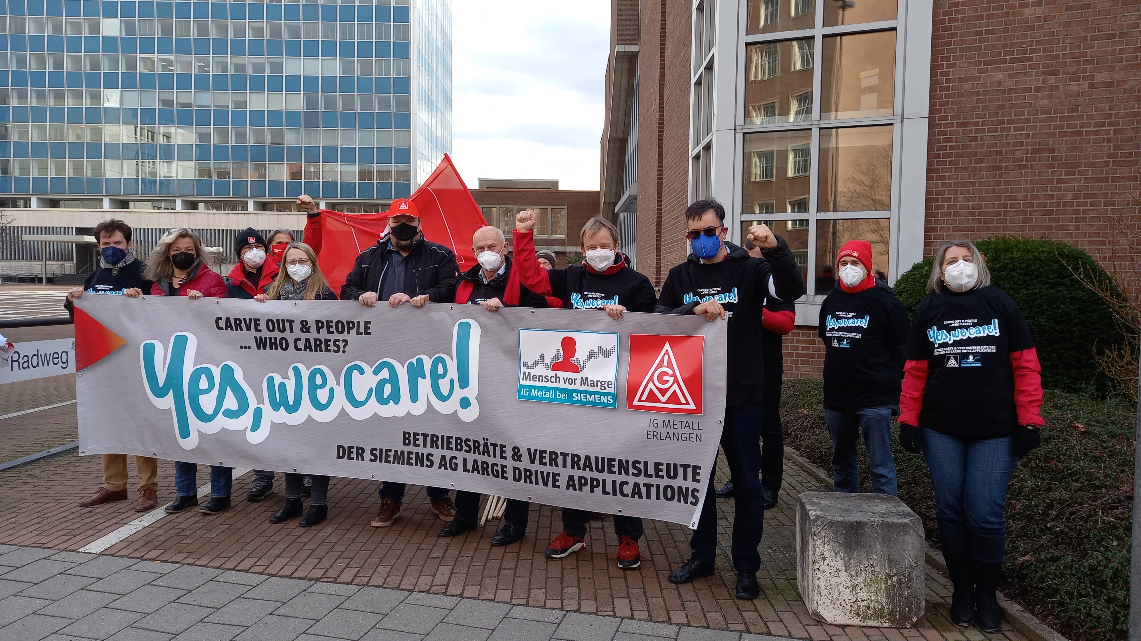 Protest LDA Siemens Erlangen