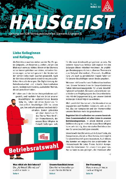 Hausgeist März 2022 Siemens G